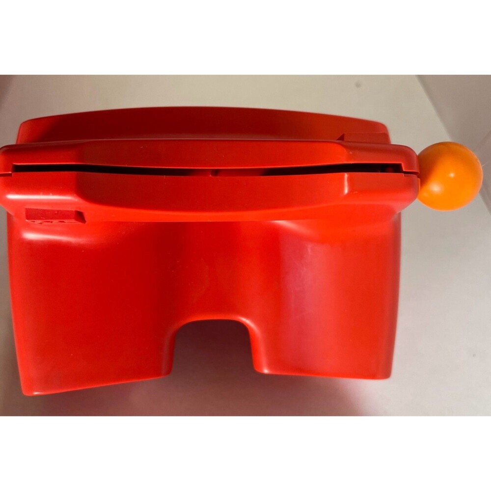 View-Master GAF Library Box Case Vintage Red White Hinged USA WITH Viewmaster - Picture 4 of 5